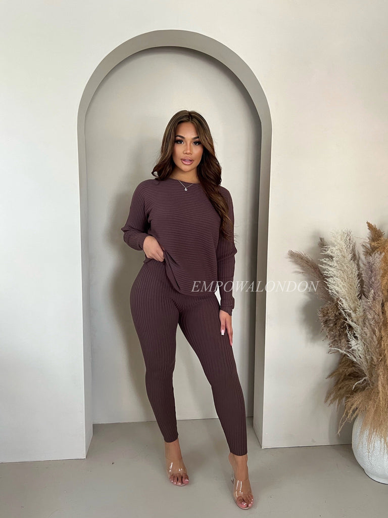 DIANA RIBBED LOUNGE SET (7971743695078)
